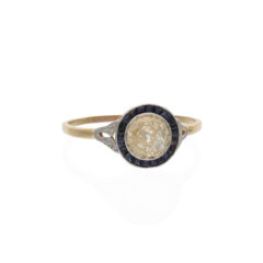 „Target-Ring“ mit gelbem Diamant